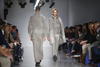 La diseñadora  Astrid Andersen presentó sus últimas creaciones en la Semana de la Moda Masculina en Londres.
