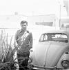 SR. BENJAMÃ­N  Balderas Molina con su hijo Rubén Balderas Luna en una fotografí­a tomada en junio de 1954 con motivo del Día del Padre.