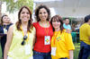 Diana Rocío Castro, Elsa Amelia González Santos y Montserrat García.