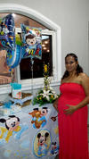 Rocío  Pérez espera la llegada de su segundo bebé, y por tan grato motivo, su suegra Sra. Anabel Mejía Hernández y su tía Irma Leticia Mejía, le organizaron una bonita fiesta de canastilla.