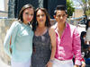 Esperanza Reynosa Rubio el día de su cumpleaños en compañía de sus hijos Abraham Mata Reynoso y Guadalupe Mata Reynoso.