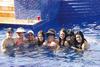 Refrescantes momentos disfrutaron los asistentes.