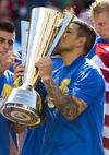 Con el silbatazo final llegó el festejo del conjunto de las “barras y las estrellas”, que volvieron a derrotar a los centroamericanos.