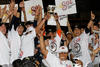 Los felinos festejaron el título de campeón en patio ajeno.