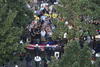 Decenas de personas se hicieron presentes en la ceremonia, que tuvo lugar en el monumento levantado en el World Trade Center de Nueva York.