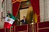 El presidente Enrique Peña Nieto encabezó desde el balcón central de Palacio Nacional, la ceremonia por el 203 Aniversario de la Independencia de México.