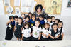 16092013 ACADEMIAS.  Alejandra de la Peña con sus alumnos de preescolar.