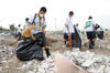 La participación de niños y jóvenes fue una de las sorpresas de la campaña de limpieza organizada por la asociación civil, Laguna Yo Te Quiero, según organizadores.