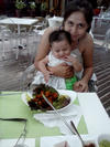 En Playa del Carmen, Q.R Mi nieto Altair y su mami Jessica Paola