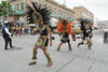 Las tradicionales danzas recorrieron ya las calles del centro de Torreón.