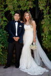 IBQ Javier Obregón con su esposa IBQ Claudia de León, luciendo muy enamorados el dí­a de su matrimonio.- Érick Sotomayor Fotografía