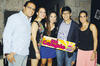 Noche de casino. Omar Puentes celebró su cumple en compañía de Jorge, Sofía, Ana Sofía y Fabiola.