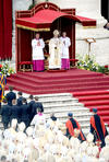 Los restos nunca antes habían sido expuestos y Jorge Mario Bergoglio dio la autorización de exponerlos con motivo de la clausura del Año de la Fe.