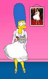 Marge Simpson ‘rompe’ su particular estilo conservador y ahora se muestra como nunca antes, luciendo prendas de famosos diseñadores y en poses muy provocativas.