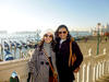 Silvia y Elizabeth Mejia Valenzuela en la Iglesia de la Sagrada Familia en Barcelona