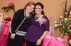 Diana Isabel Hernández de Luján lució muy feliz en su fiesta de "baby shower".
