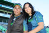 CUMPLIó 50 AñOS.  Eduardo Morales Reyes acompañado por su esposa, Angélica Verano de Morales.