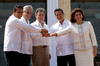 El peruano Ollanta Humala es otro de los mandatarios que participa de los trabajos de la Cumbre.
