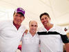 ENTRE AMIGOS. Guillermo, “Pony” Ruiz y Mauricio, captados en reciente torneo de golf.
