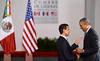 Peña Nieto y Barack Obama sostuvieron una reunión en privado antes del arribo del primer ministro de Canadá, Stepehn Harper.