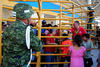 Tras varios días de espera de miles de laguneros, fue inaugurada en las instalaciones de la Feria de Torreón, la exposición "Fuerzas Armadas... Pasión por Servir a México".