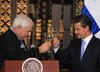 El presidente mexicano, Enrique Peña Nieto, recibió a su homólogo panameño, Ricardo Martinelli, en una reunión de la cual destaca el compromiso pactado para un TLC entre ambas naciones.