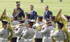El presidente de México, Enrique Peña Nieto recibó a su homólogo de Francia, François Hollande en el campo Marte de Ciudad de México.