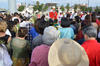 Conmemoran la entrada de Jesús a Jerusalén; más de 200 personas se dieron en la Plaza Mayor de Torreón.