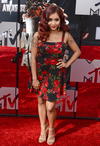 La estrella de MTV, Nicole 'Snooki' Polizzi desfiló por la alfombra roja.