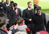 Se pudo ver a Daniel Sturridge, Luis Suárez, Daniel Agger y Steven Gerrard en el acto conmemorativo.