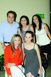 Victor Reyes, Laura Flores, Maricarmen Ortiz, Karla Márquez y Mónica Luna.