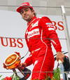 Alonso desea seguir mejorando y por ahora disfruta de volver al podio después de varios meses de ausencia.