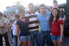 Meche, Félix, Paola, Érika y Charly.