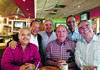 18052014 Grupo de amigos en un desayuno: Lic. Felipe García, Lic. Alberto Flores, Lic. Fernando Eodd, Lic. Óscar Mejía, Lic. Enrique Huber y Mario Gálvez.