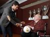 Alfredo Di Stéfano, Raúl, Gento, Hierro y Amancio, las figuras que han levantado nueve Copas Europeas.