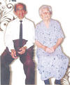26052014 Sr. Francisco Dávila  Alatorre y Sra. Eulalia Flores de Dávila, festejando su aniversario de bodas número 72 el pasado 26 de abril de 2014.