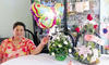 25052014 FESTEJA.  Margarita Montoya celebrando su cumpleaños número 74.
