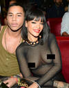 Gran parte de los escándalos de Rihanna han sido por sus explícitas prendas.