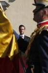 El acto tuvo lugar en el Palacio del Pardo, próximo a Madrid, residencia oficial de los jefes de Estado que visitan España.