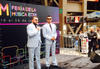 Alejandro Achar, Poncho Lizárraga, Giovanni y Martín Roca se encargaron de cortar el listón para iniciar con las actividades de la Feria de la Música.
