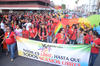 Un fiesta vivieron los participantes en la séptima marcha por el Orgullo Gay en Torreón.