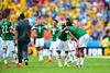 Aficionados mexicanos acudieron al Estadio Castelao de Fortaleza, Brasil, para expresar su apoyo al Tricolor.