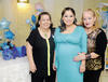 29062014 La futura mamá en compañía de sus anfitrionas, Sra. Martha O. de Moreno y Sra. Belem de Alvarado.