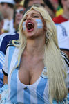 El apoyo a Argentina era apasionado dese la tribuna.