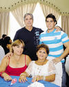 15072014 EN EL CLUB.  Beatriz, Vilma, Armando y Ernesto.