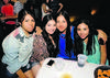 25072014 FESTEJANDO.  Valentina, Valeria, Paola y Gabriela.