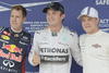 Rosberg fue seguido por su compatriota de Sebastian Vettel (Red Bull) y el finlandés Valtteri Bottas (Williams), segundo y tercero de la ronda de clasificación, respectivamente.