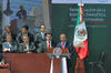 En su intervención, el presidente Enrique Peña Nieto inició por reconocer la labor de diputados y senadores por aprobar estas leyes que significan "un cambio histórico que acelerará el crecimiento económico de México".