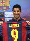 Suárez llevará el número 9 en la espalda, el lunes ya jugó algunos minutos con la camiseta blaugrana.