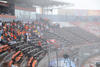 El cuarto partido de postemporada que sostendrían Diablos Rojos del México y Vaqueros Laguna se suspendió debido a una fuerte lluvia que dejó en malas condiciones el estadio Revolución.